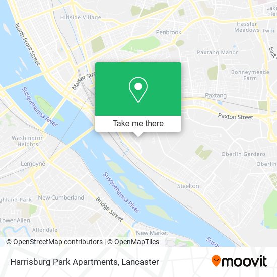 Mapa de Harrisburg Park Apartments
