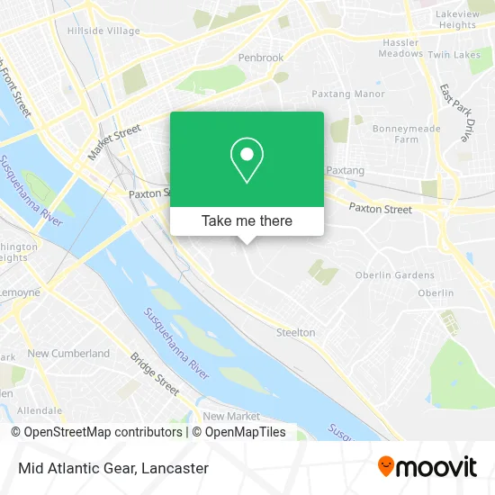 Mid Atlantic Gear map