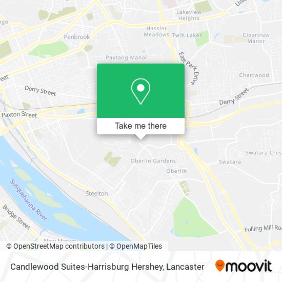 Mapa de Candlewood Suites-Harrisburg Hershey