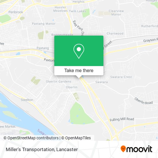 Miller's Transportation map
