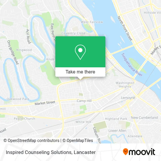 Inspired Counseling Solutions map