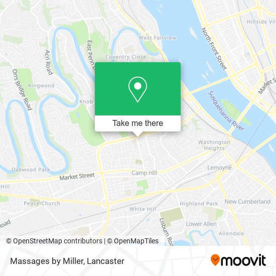 Mapa de Massages by Miller
