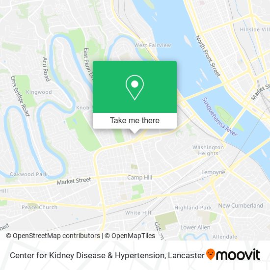Center for Kidney Disease & Hypertension map