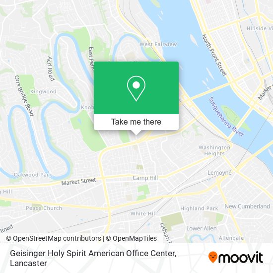 Geisinger Holy Spirit American Office Center map