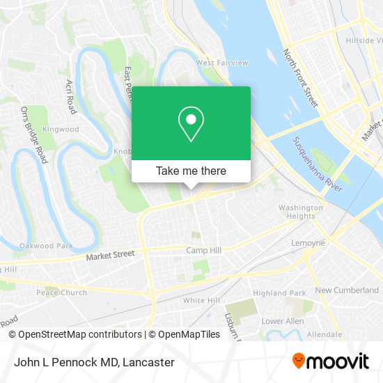 John L Pennock MD map