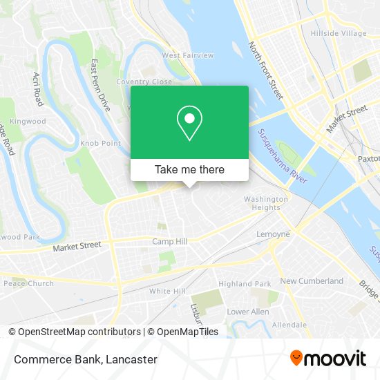 Commerce Bank map