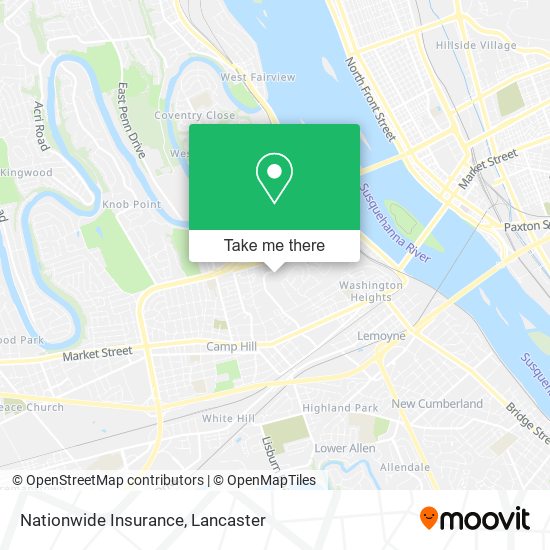 Nationwide Insurance map
