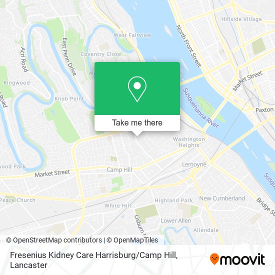 Fresenius Kidney Care Harrisburg / Camp Hill map