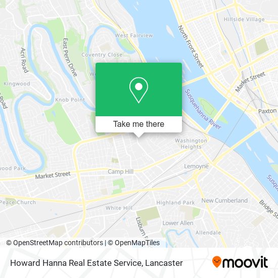 Howard Hanna Real Estate Service map