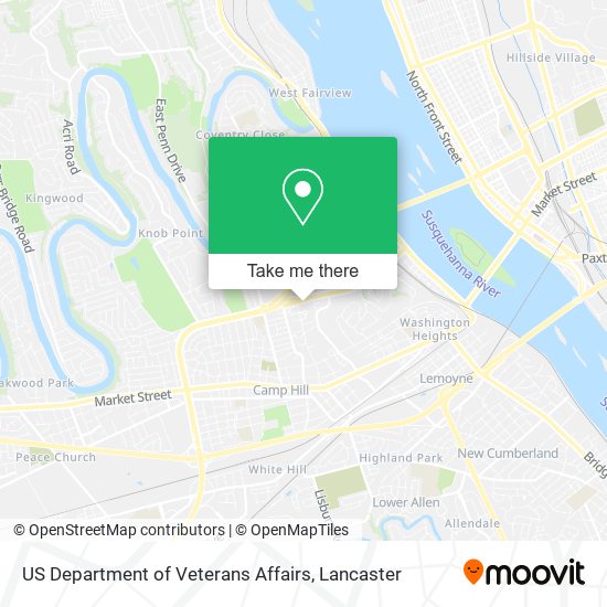 Mapa de US Department of Veterans Affairs