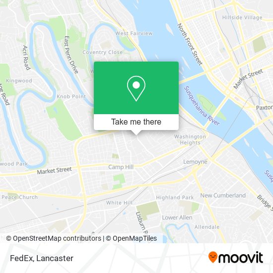 Mapa de FedEx