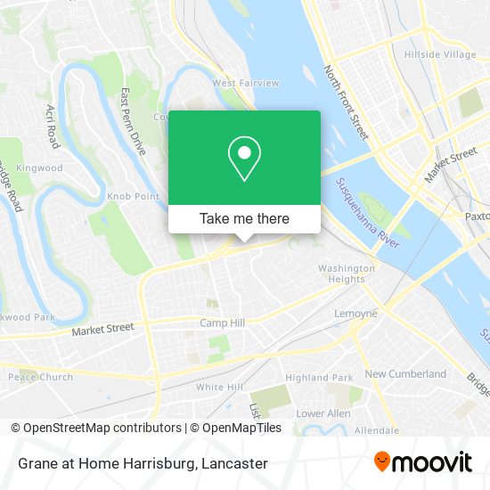 Grane at Home Harrisburg map