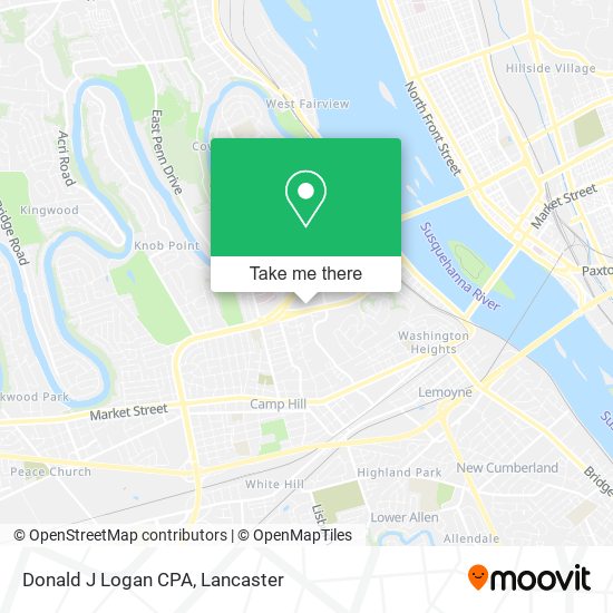 Donald J Logan CPA map