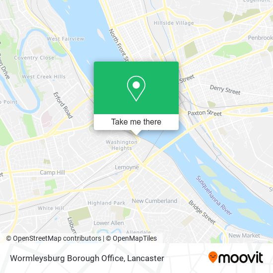 Wormleysburg Borough Office map