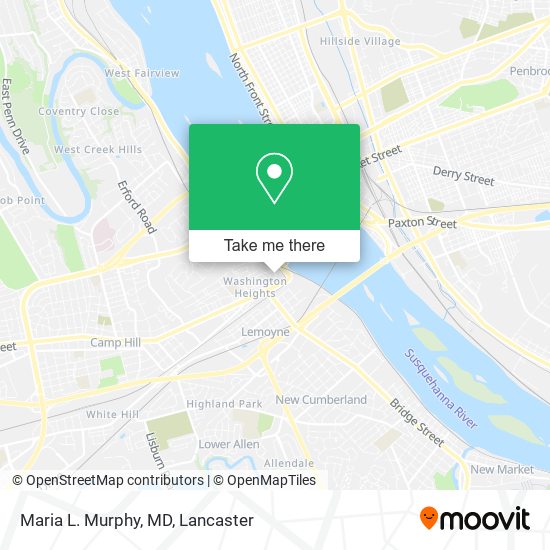 Mapa de Maria L. Murphy, MD