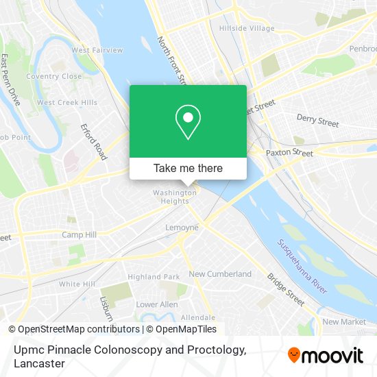 Upmc Pinnacle Colonoscopy and Proctology map