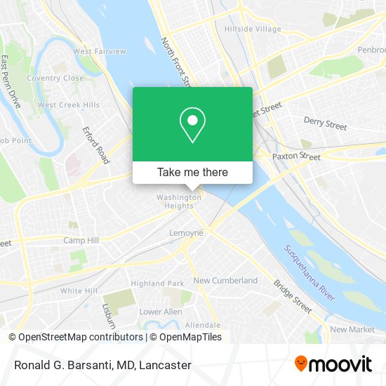Ronald G. Barsanti, MD map