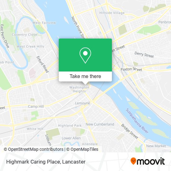 Highmark Caring Place map
