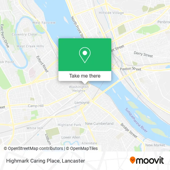 Highmark Caring Place map