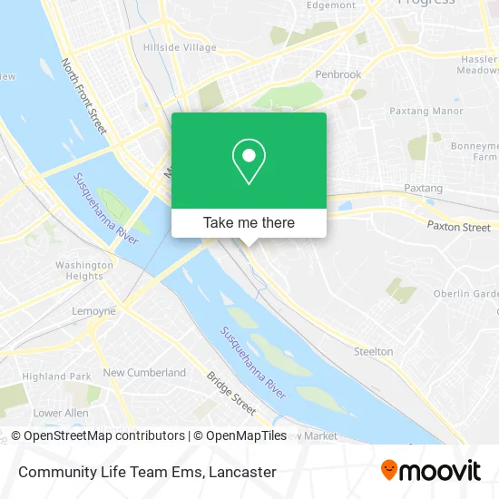 Community Life Team Ems map