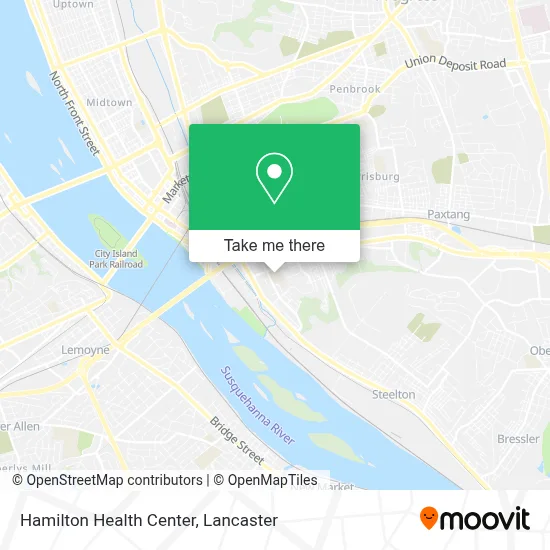 Hamilton Health Center map
