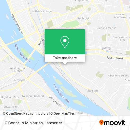 O'Connell's Ministries map