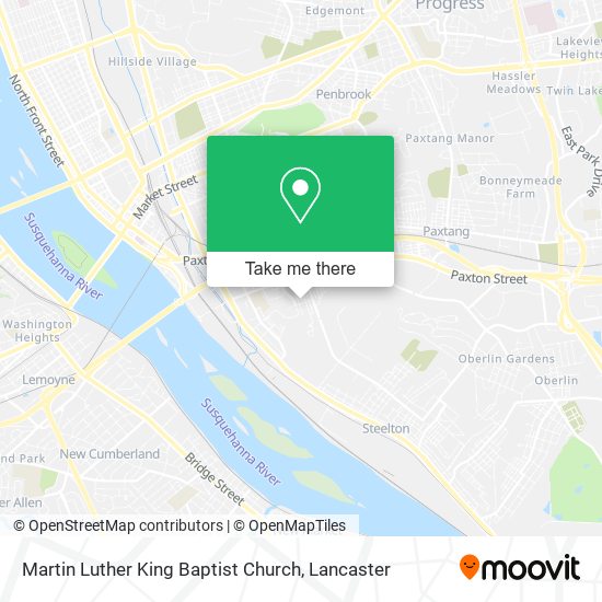 Martin Luther King Baptist Church map