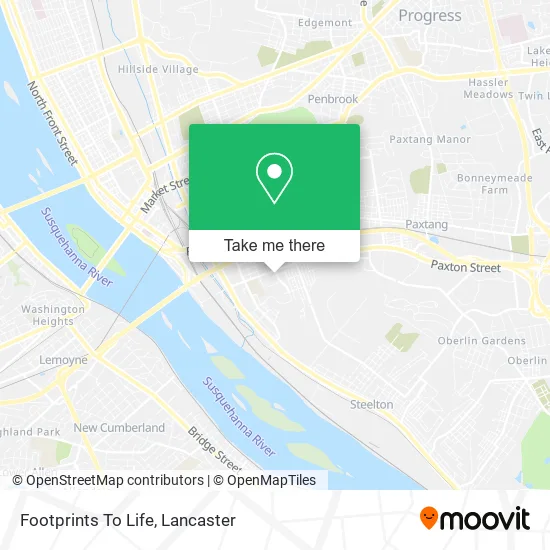 Footprints To Life map