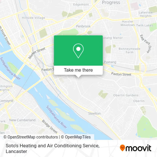 Soto's Heating and Air Conditioning Service map