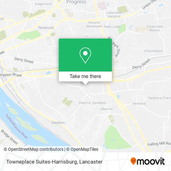 Mapa de Towneplace Suites-Harrisburg