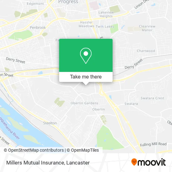 Millers Mutual Insurance map