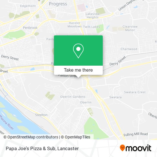 Papa Joe's Pizza & Sub map