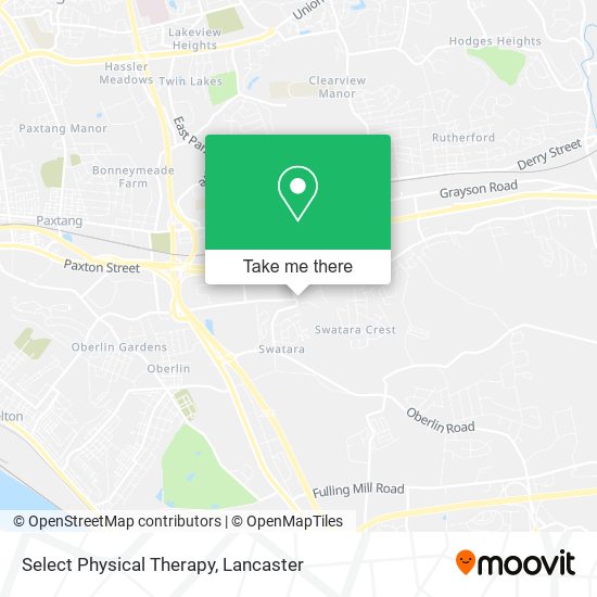 Select Physical Therapy map