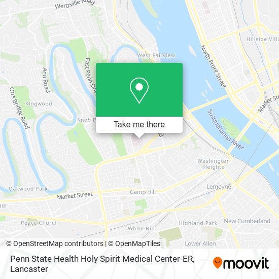 Penn State Health Holy Spirit Medical Center-ER map