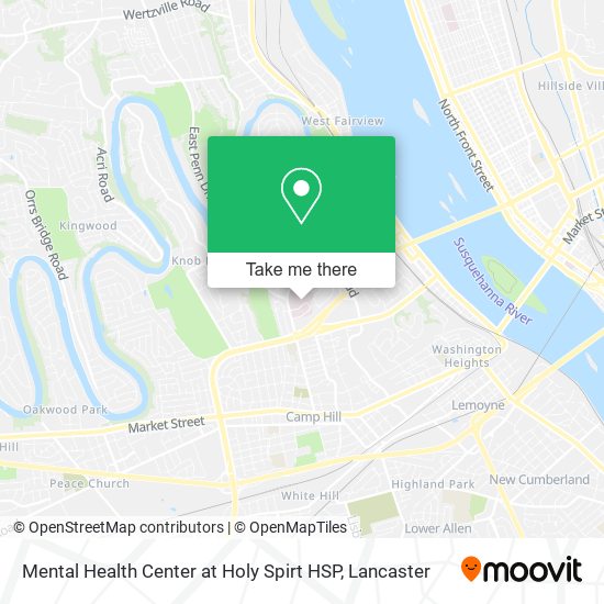 Mental Health Center at Holy Spirt HSP map