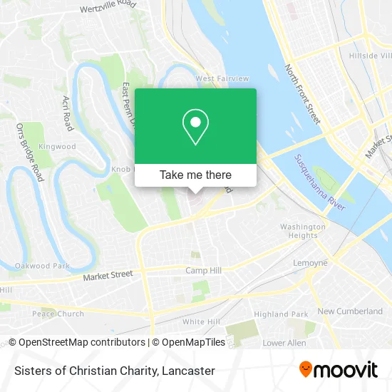 Sisters of Christian Charity map