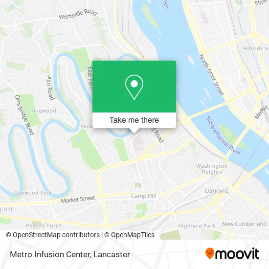 Metro Infusion Center map