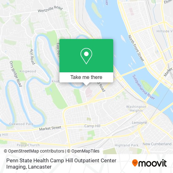 Mapa de Penn State Health Camp Hill Outpatient Center Imaging