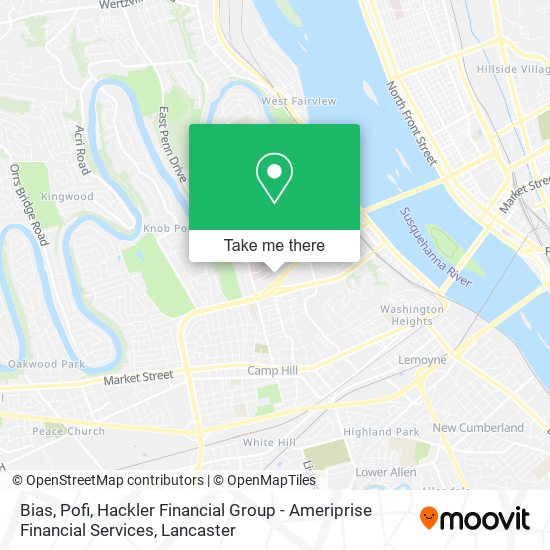 Bias, Pofi, Hackler Financial Group - Ameriprise Financial Services map