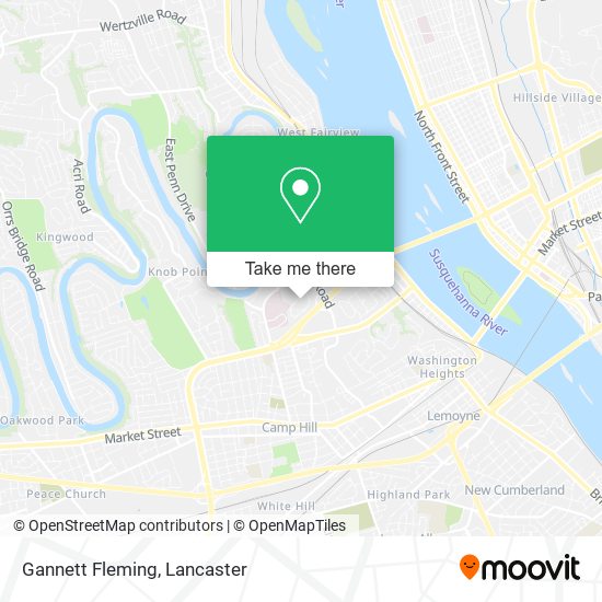 Mapa de Gannett Fleming