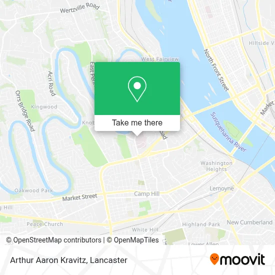 Arthur Aaron Kravitz map