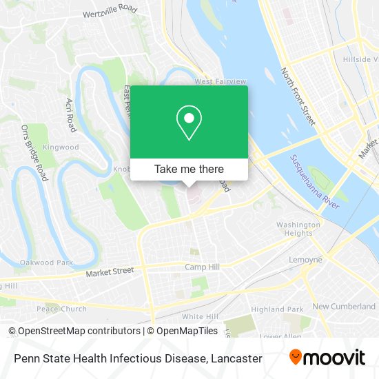Penn State Health Infectious Disease map