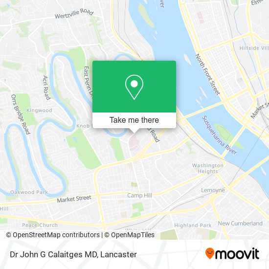 Dr John G Calaitges MD map