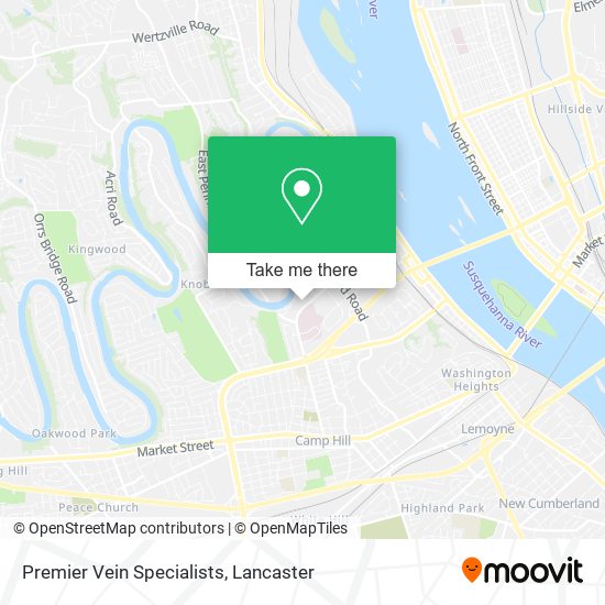 Premier Vein Specialists map
