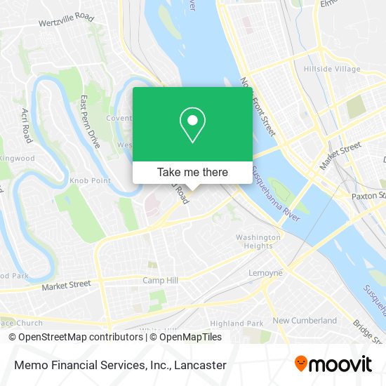 Mapa de Memo Financial Services, Inc.