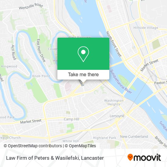 Law Firm of Peters & Wasilefski map