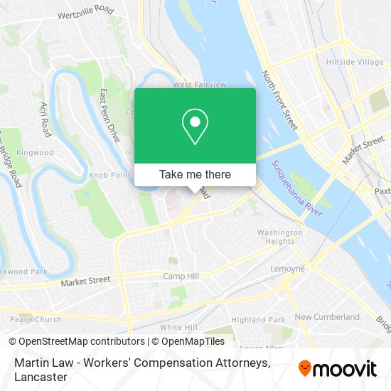 Martin Law - Workers' Compensation Attorneys map