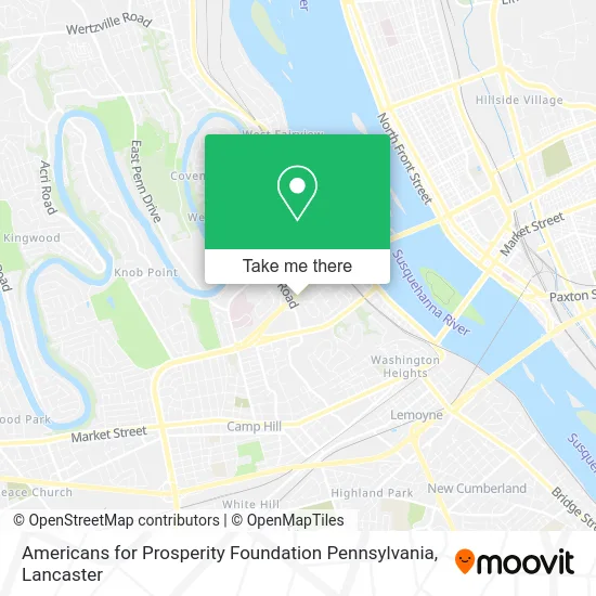 Americans for Prosperity Foundation Pennsylvania map