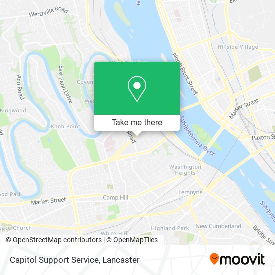 Capitol Support Service map