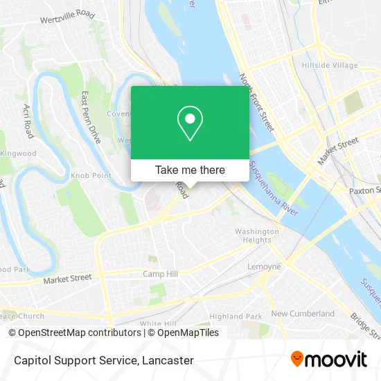 Capitol Support Service map